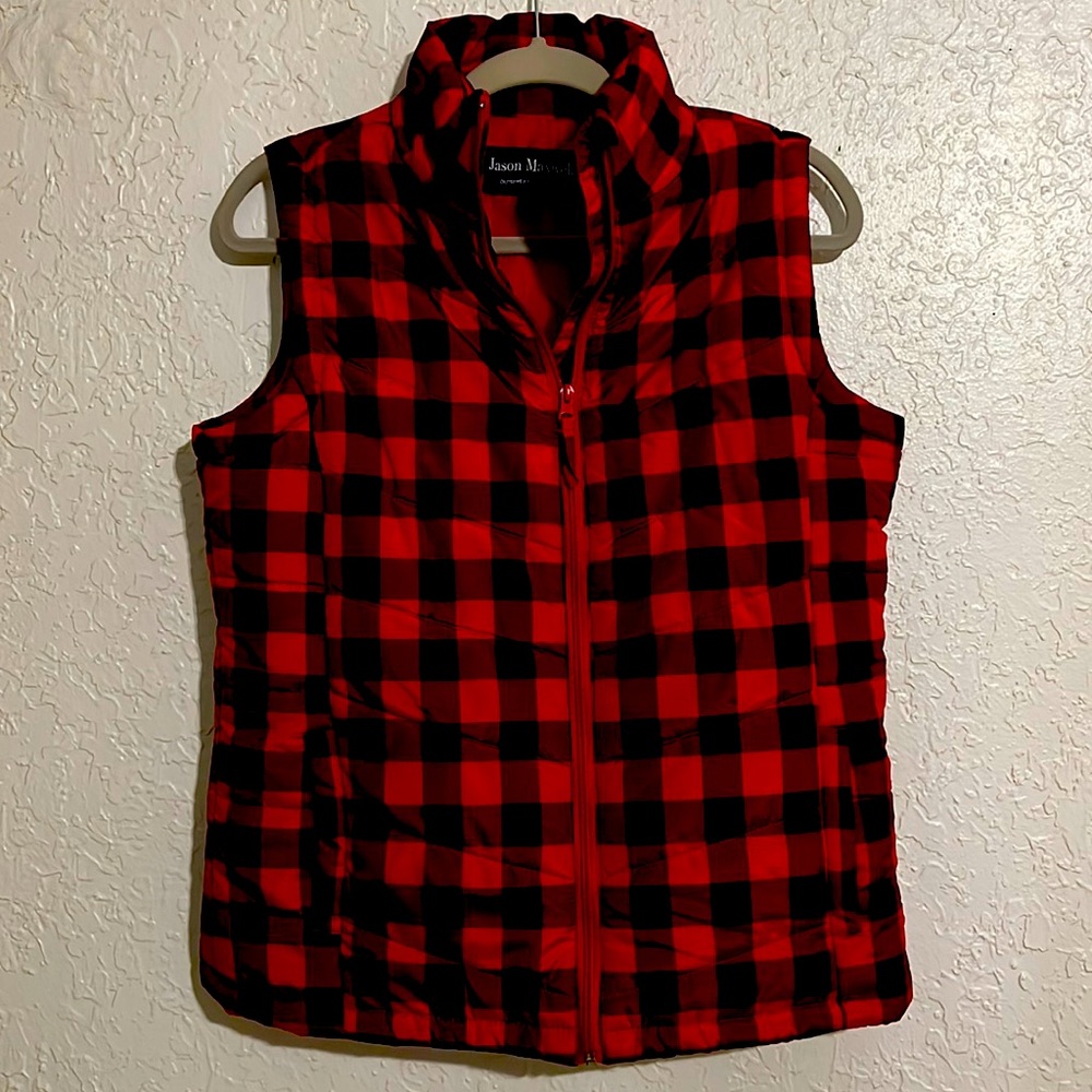 Jason Maxwell Outdoor Collection Red & Black Puffer Vest